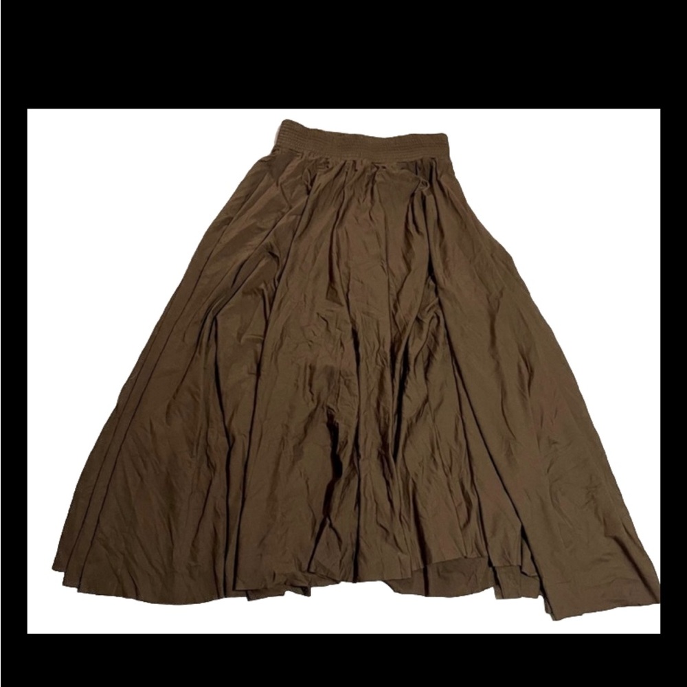 Maria Vazquez Brown Maxi Skirt Size M